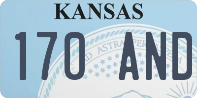 KS license plate 170AND