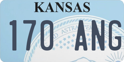 KS license plate 170ANG