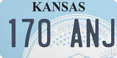KS license plate 170ANJ