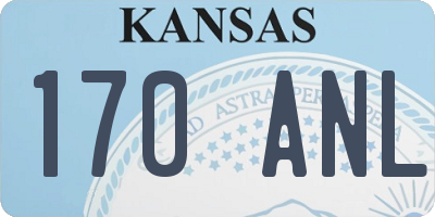 KS license plate 170ANL