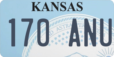 KS license plate 170ANU