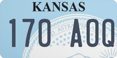 KS license plate 170AOQ