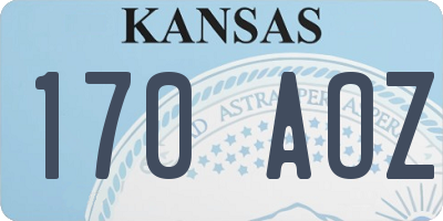 KS license plate 170AOZ