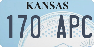 KS license plate 170APC