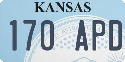 KS license plate 170APD