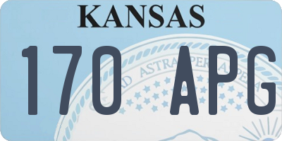 KS license plate 170APG