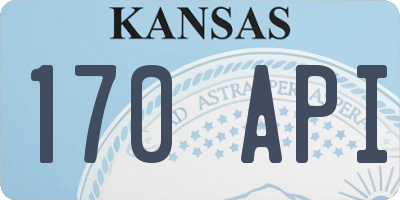 KS license plate 170API