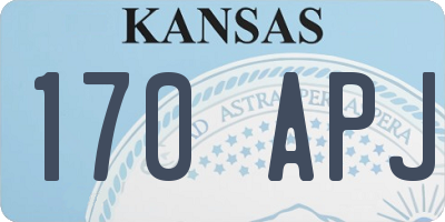 KS license plate 170APJ