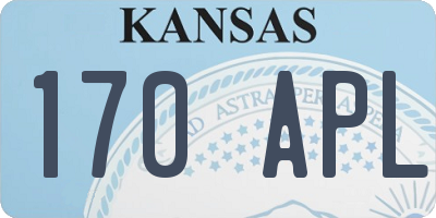 KS license plate 170APL