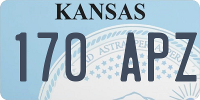 KS license plate 170APZ
