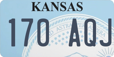 KS license plate 170AQJ