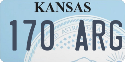 KS license plate 170ARG