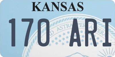 KS license plate 170ARI
