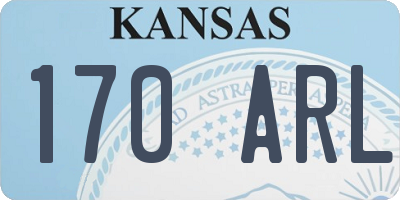 KS license plate 170ARL