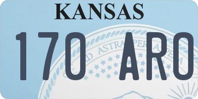 KS license plate 170ARO