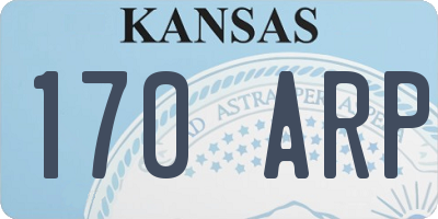 KS license plate 170ARP