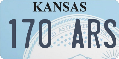 KS license plate 170ARS