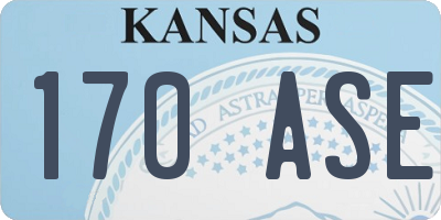 KS license plate 170ASE