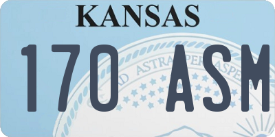KS license plate 170ASM