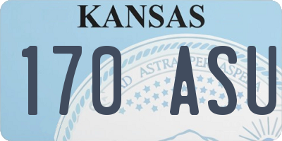 KS license plate 170ASU