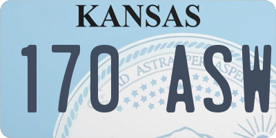 KS license plate 170ASW