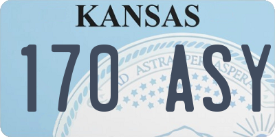 KS license plate 170ASY