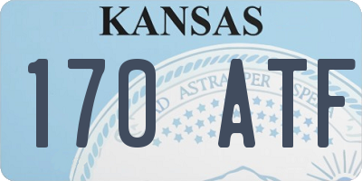 KS license plate 170ATF