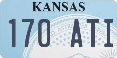 KS license plate 170ATI
