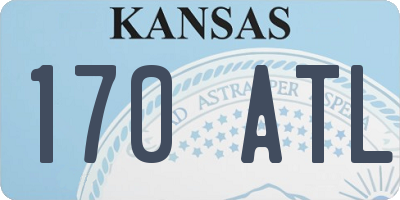 KS license plate 170ATL