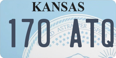 KS license plate 170ATQ