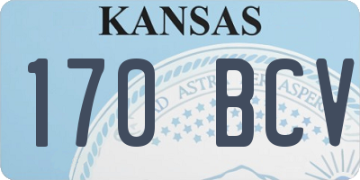 KS license plate 170BCV