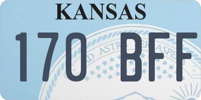 KS license plate 170BFF