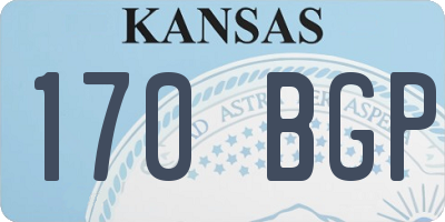 KS license plate 170BGP