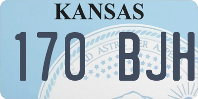 KS license plate 170BJH