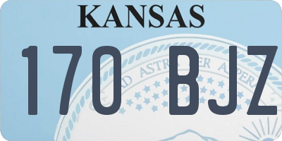 KS license plate 170BJZ