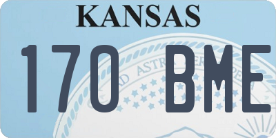 KS license plate 170BME