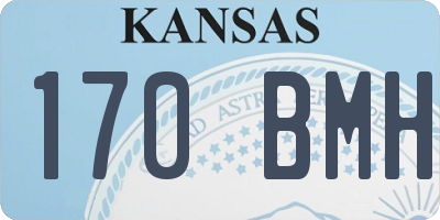 KS license plate 170BMH