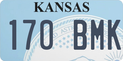 KS license plate 170BMK