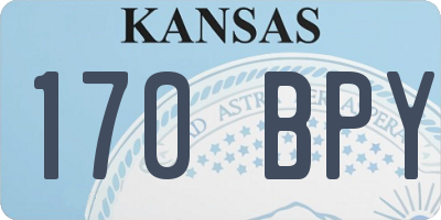 KS license plate 170BPY