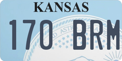 KS license plate 170BRM