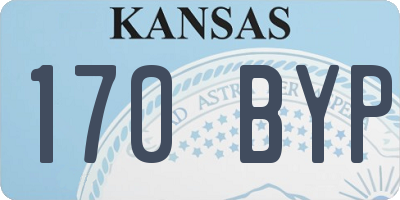 KS license plate 170BYP