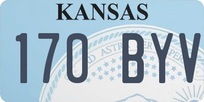 KS license plate 170BYV