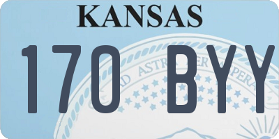 KS license plate 170BYY