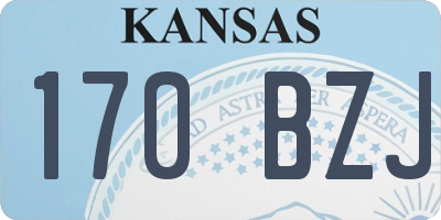 KS license plate 170BZJ