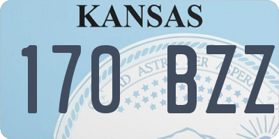 KS license plate 170BZZ