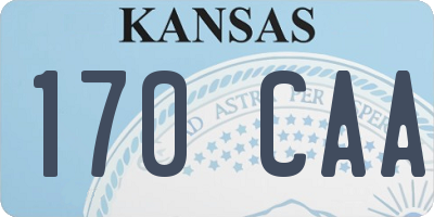KS license plate 170CAA
