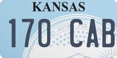 KS license plate 170CAB