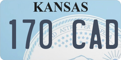 KS license plate 170CAD