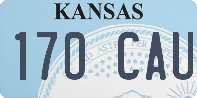 KS license plate 170CAU