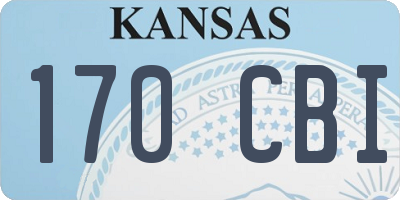 KS license plate 170CBI